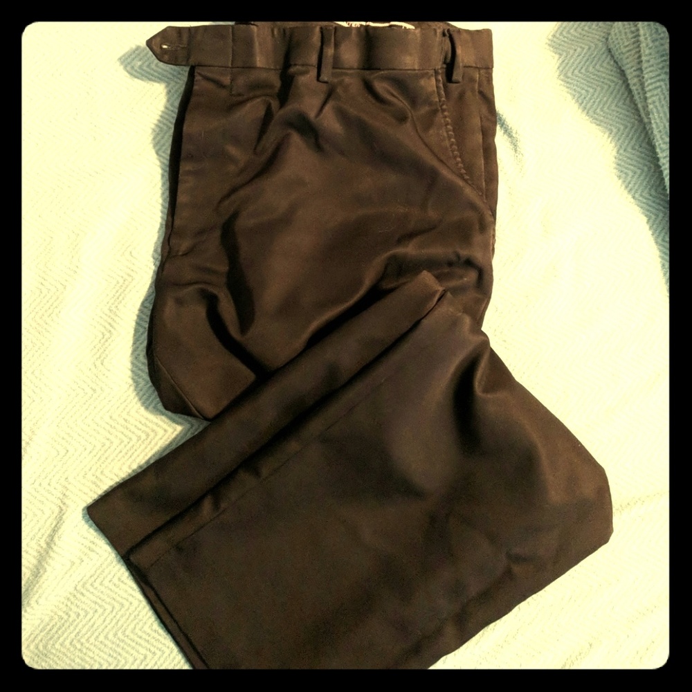 40w x 29l expanable waist black dress pants